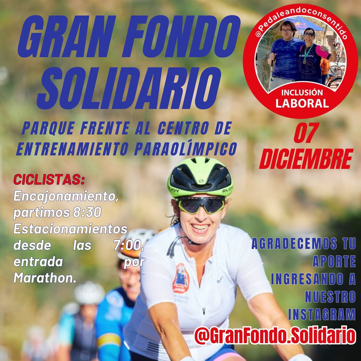 Afiche Gran fondo solidario